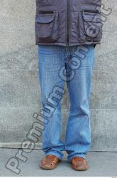 Leg Head Man Casual Jeans Average Overweight Street photo references